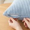 Supersoft Corduroy Cushion Cover Solid Color Detachable Decorative Pillowslip Striped 50*50 CM Throw Pillow Covers Home Decor