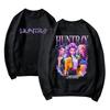 Damemote Casual Langermet trykt rundhals sweatshirt topp