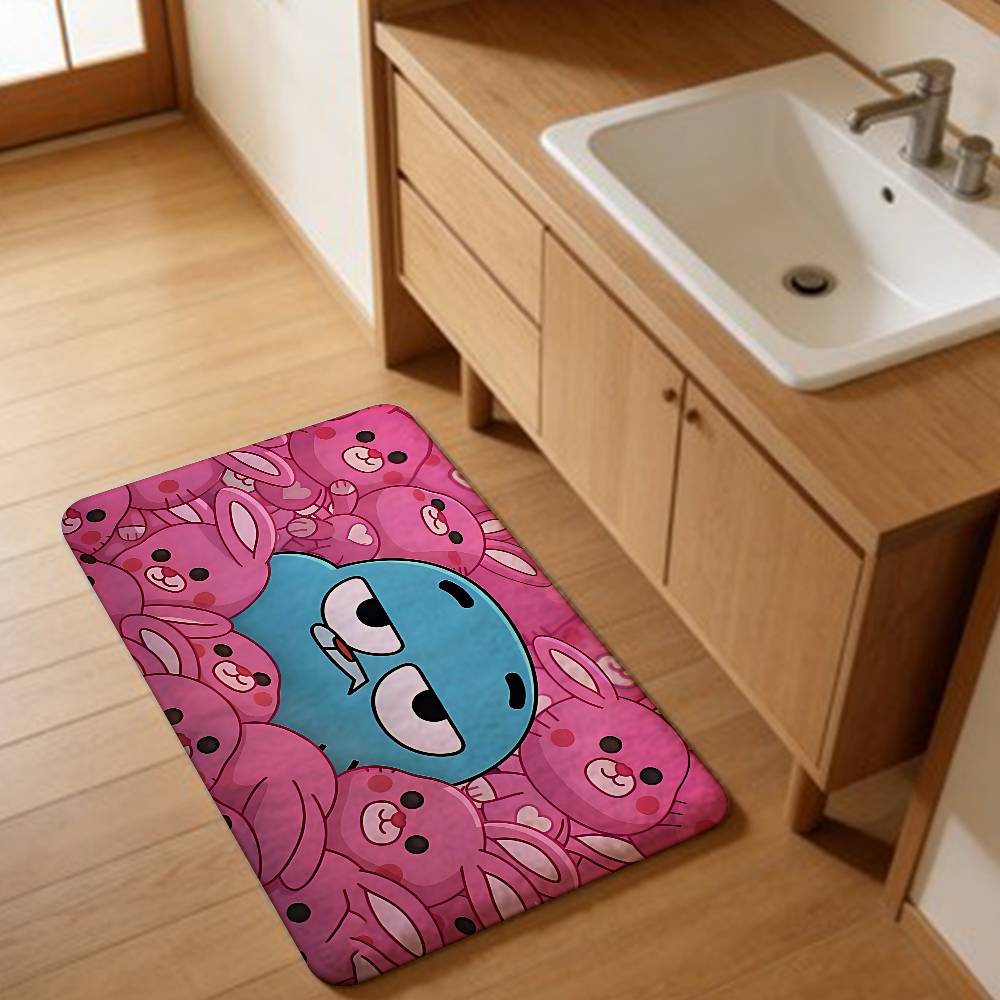 The Amazing World Of Gumball Floor Mat Retro Multiple Choice Living Room Kitchen Rug Non-Slip Modern Home Decor