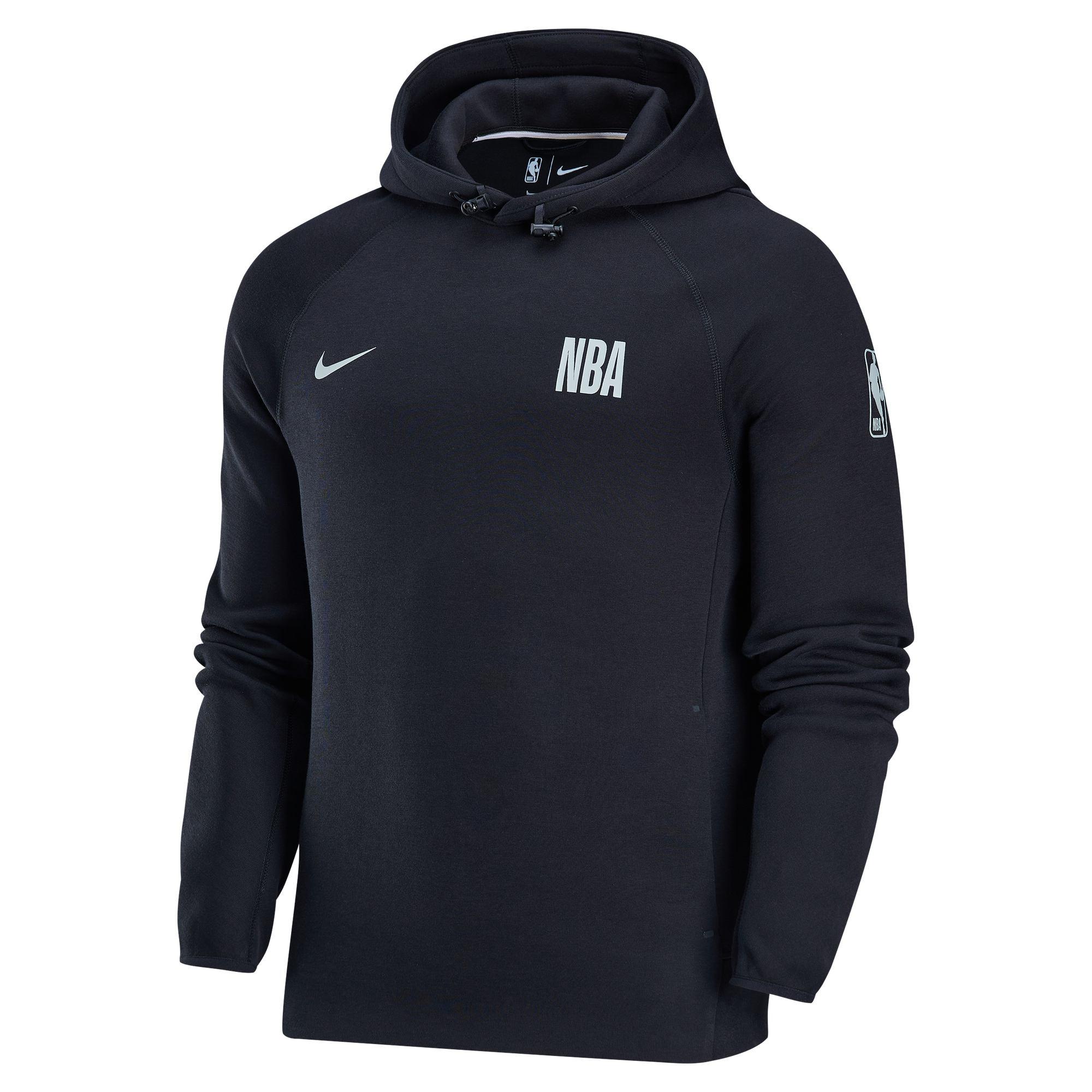 Nike X NBA Team 31 Tech Fleece Fashion Hoodie Men tops Black Stone-Grey FQ3485-010 L