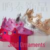 Gold Birthday Crown Headband for Children and Adults - King Diamond Shiny Cloth Cake Decoration Costume
