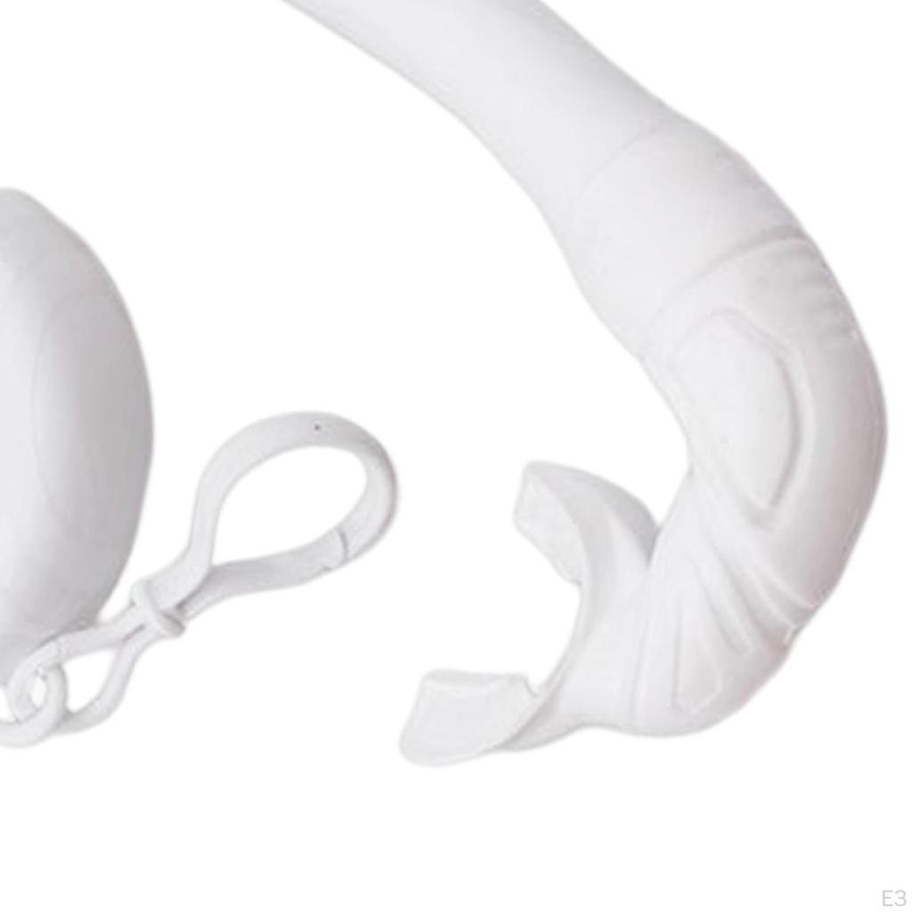 Tuba de Snorkeling J Pliable Flexible Humide pour Adultes Noir