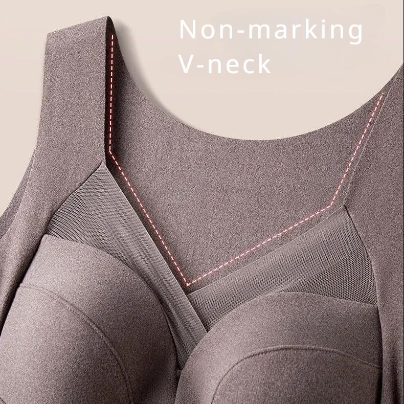 Winter Women's Velvet Thermal Vest Sleeveless Thermal Underwear with Bra Pads Sleeveless Bottoming Shirt Fleece Undershirt with Bra Pads