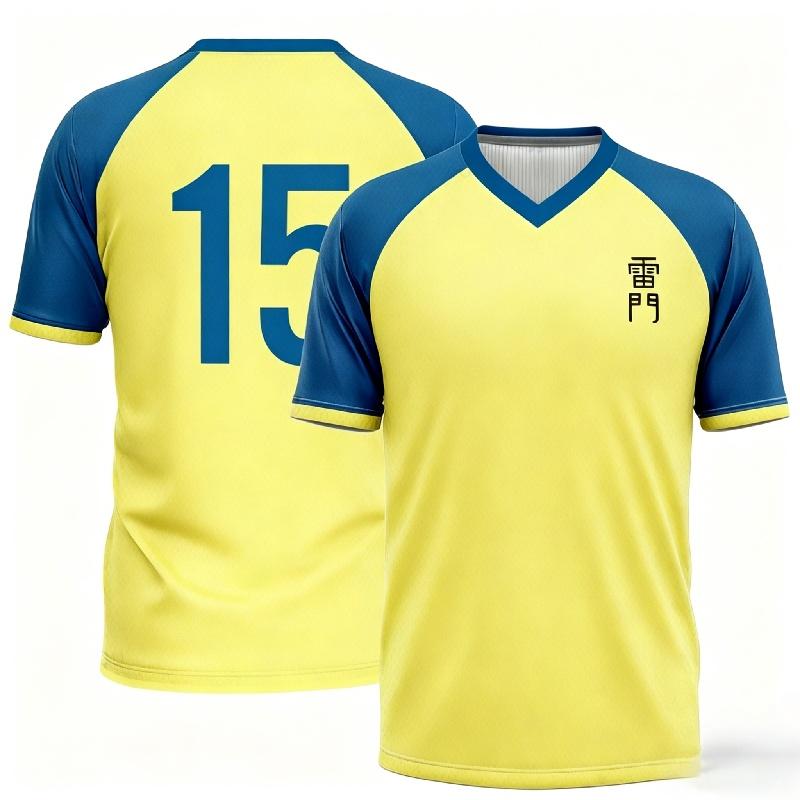 Maglietta polo da calcio anime giapponese, Inazuma Eleven, per famiglia e bambini, a maniche corte, sportiva, casual, traspirante, T-shirt top per tutti i giorni.