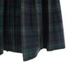 KEITA MARUYAMA Black Watch Midi Length Pleated Skirt Deep Green Women Used
