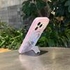 2 IN 1 Cute Flower Dot Magnetic Grip Tok Wireless Charge Phone Case for iPhone 16 15 14 13 17 Pro Max For Magsafe Bumper Cover