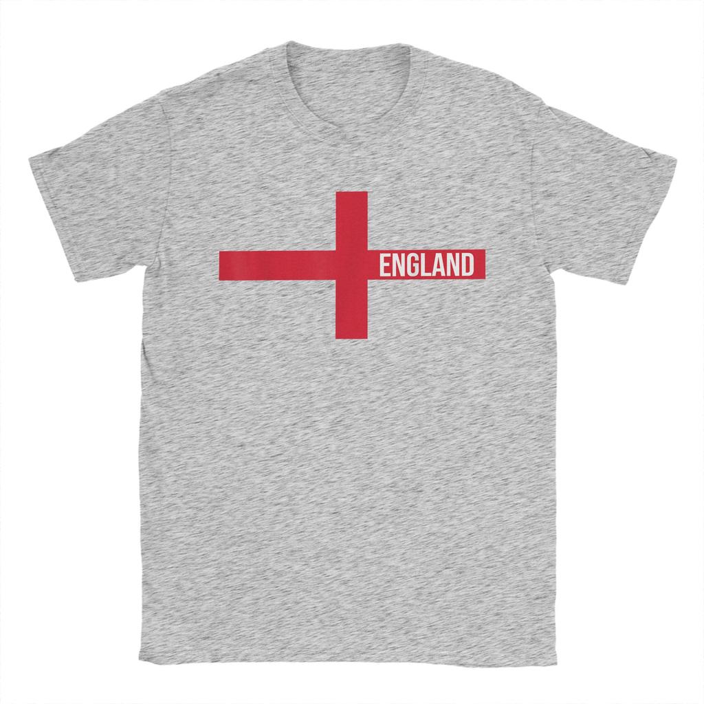 England St Georges Cross Flag English Men T Shirt Novelty Tees Short Sleeve O Neck T-Shirts Cotton Plus Size merch