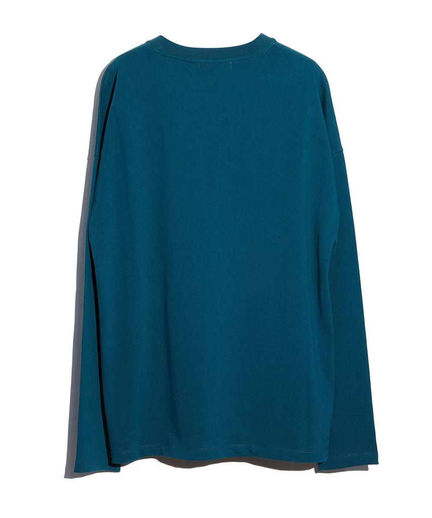 PROTAGON Og Symbol Oversized Long-Sleeved Tee (Blue)