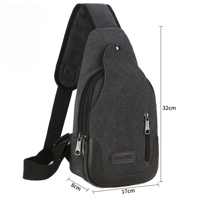 Men‘s New Trendy Casual Shoulder Bag Leisure Travel Sports Outdoor Pack Messenger Crossbody Sling Chest Bag Pack