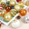 Christmas Decoration Painted Glass Decorative Balls Christmas Tree Ornaments Hanging Balls Round Balls 9 Pieces in a Box 8CM