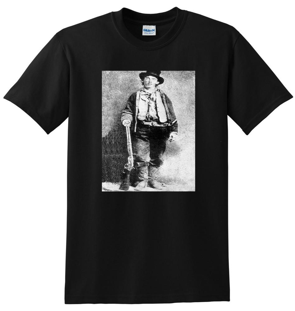 BILLY THE KID T SHIRT wild west outlaw photo poster tee S-5XL Unisex T-Shirt XXXXL