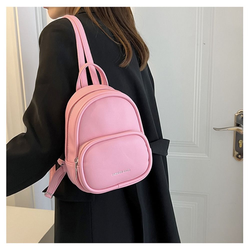 Platz Mini Rucksack Pu Leder Schulter Tasche Neue frauen Rucksack Teenager