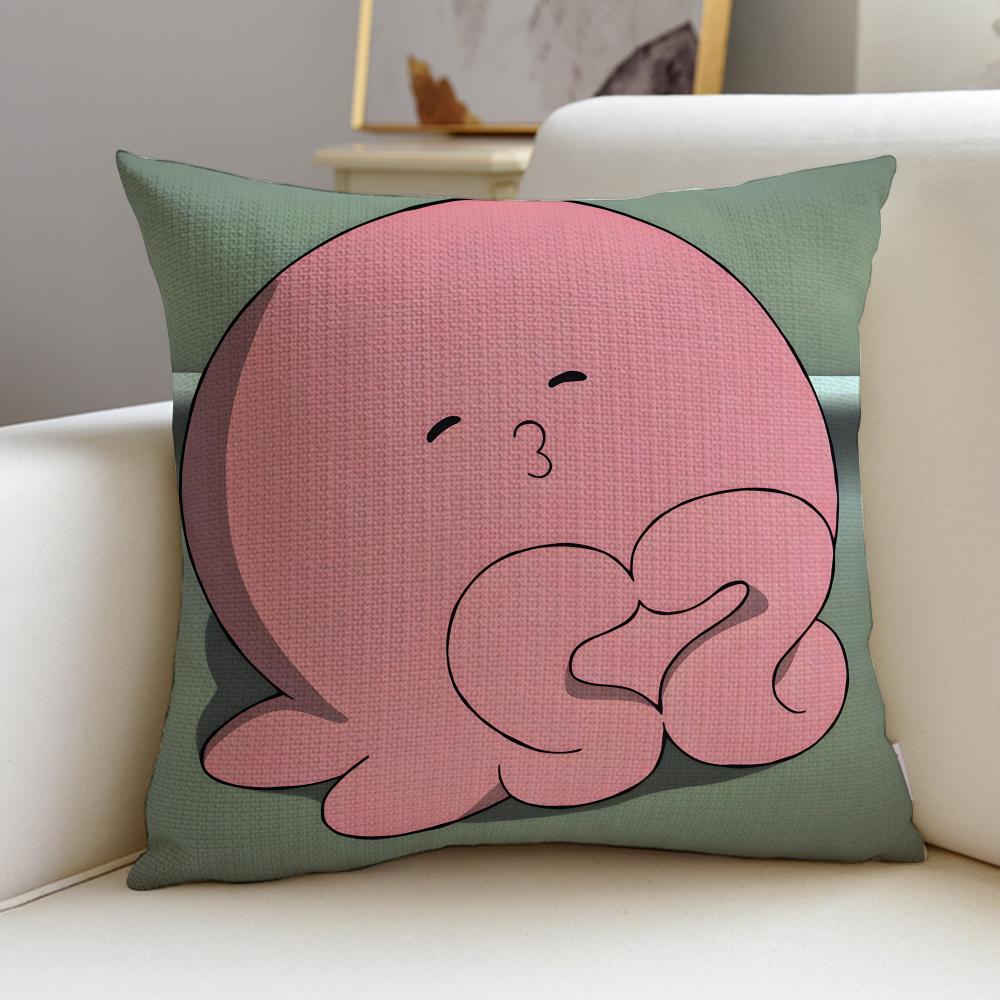 Dark TTakopis Original SinS Cushion Cover Breathable and Skinfriendly Linen Pillowcase Square Removable and Washable Cushion