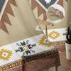Southwest American Tribal Totem Boho Sheer Curtains Transparent Window Voile Tulle for Bedroom Holiday Decoration