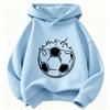 2026 Felpa con Cappuccio Divertente per il Giorno della Partita di Football Felpa per Bambini con Cappuccio per Ragazzi e Ragazze Felpe Casual Abbigliamento Hip Hop