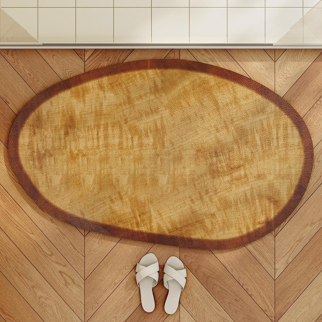 Log Soft Diatom Mud Floor Mat Bathroom Floor Mat Bathroom Door Water Absorption Quick Drying Dirt Resistant Non-slip Mat