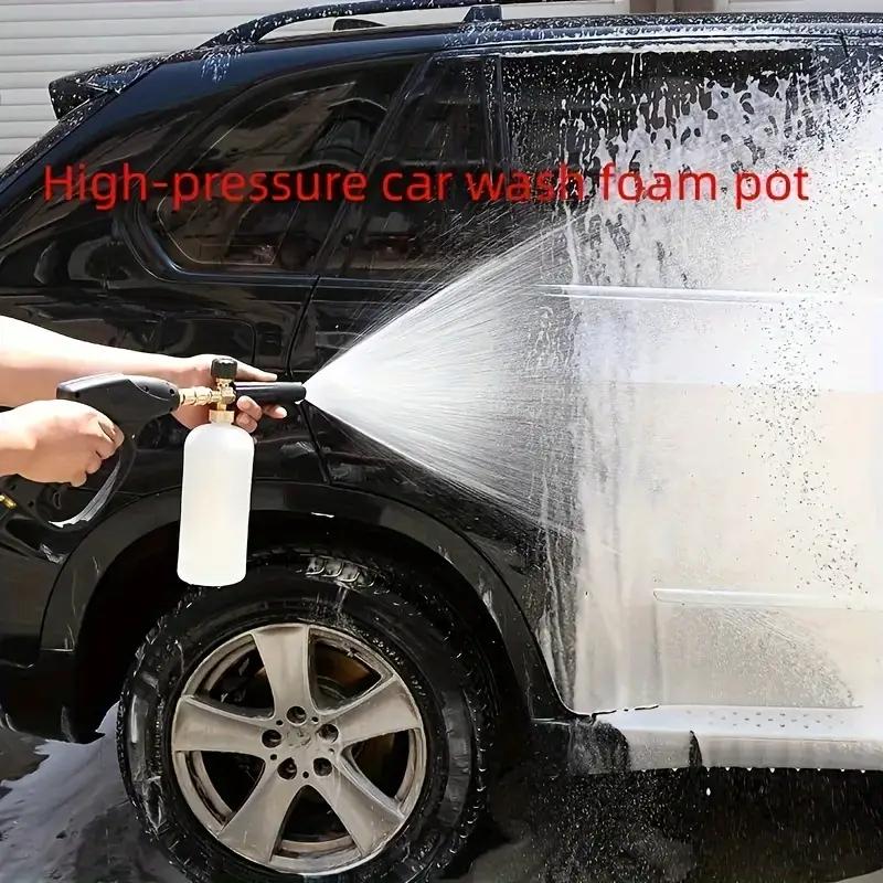 High Pressure Car Wash Foam Sprayer Machine with Quick Plug, Fan-shaped Head Set, and Snowflake Foam Pot