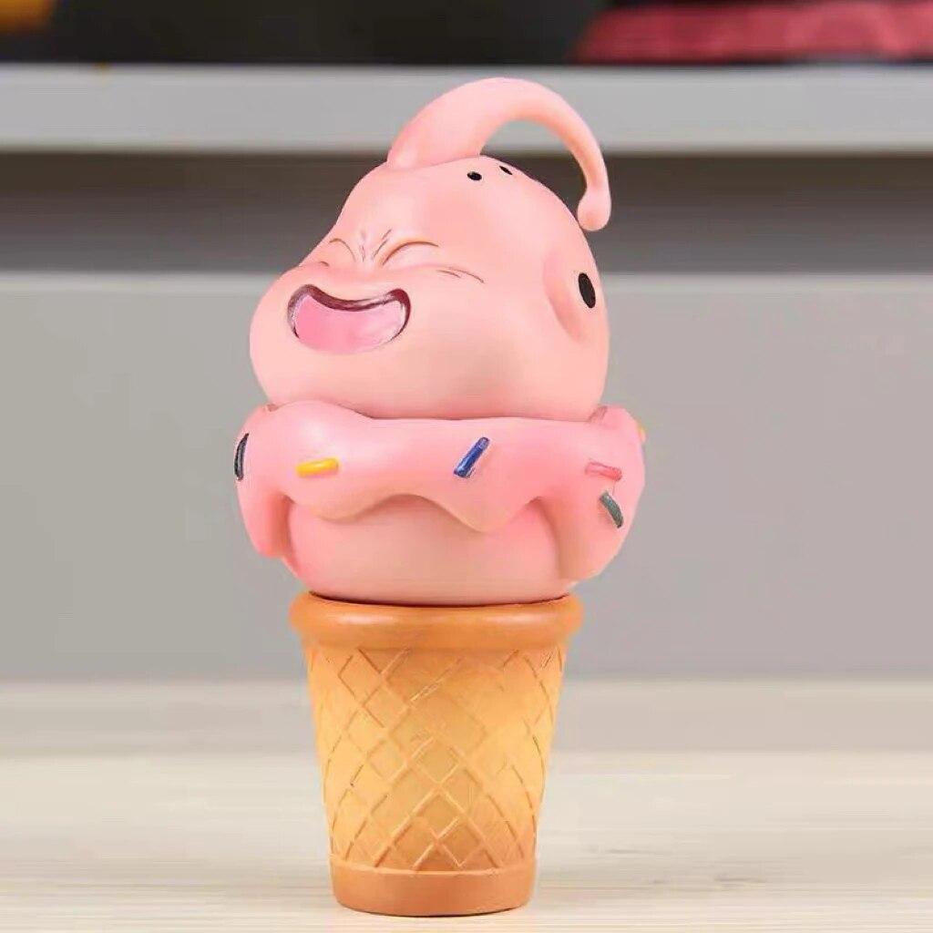Majin Buu Cute Ice Cream Anime Action Figure Car Interior Decoration Statue PVC Model Children Toy Gifts