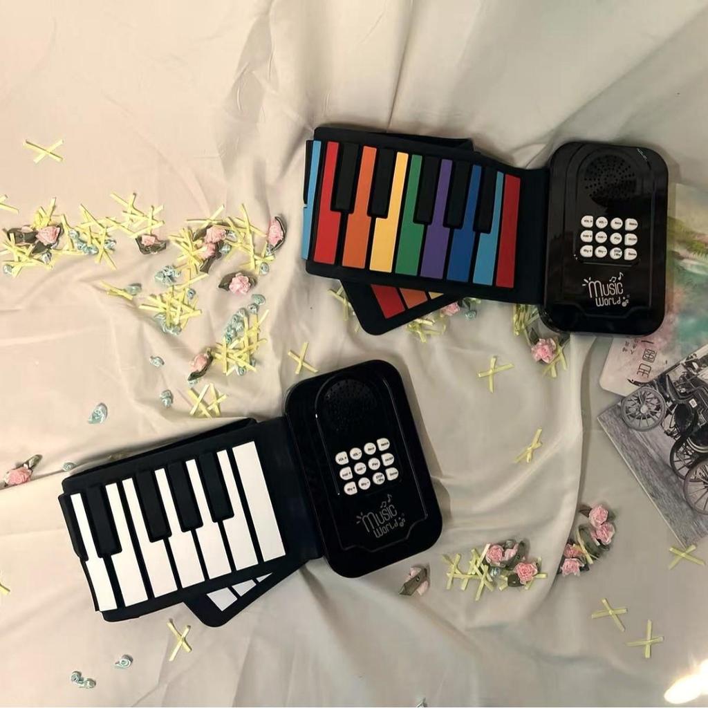 Portable 49-Key Foldable Piano for Kids