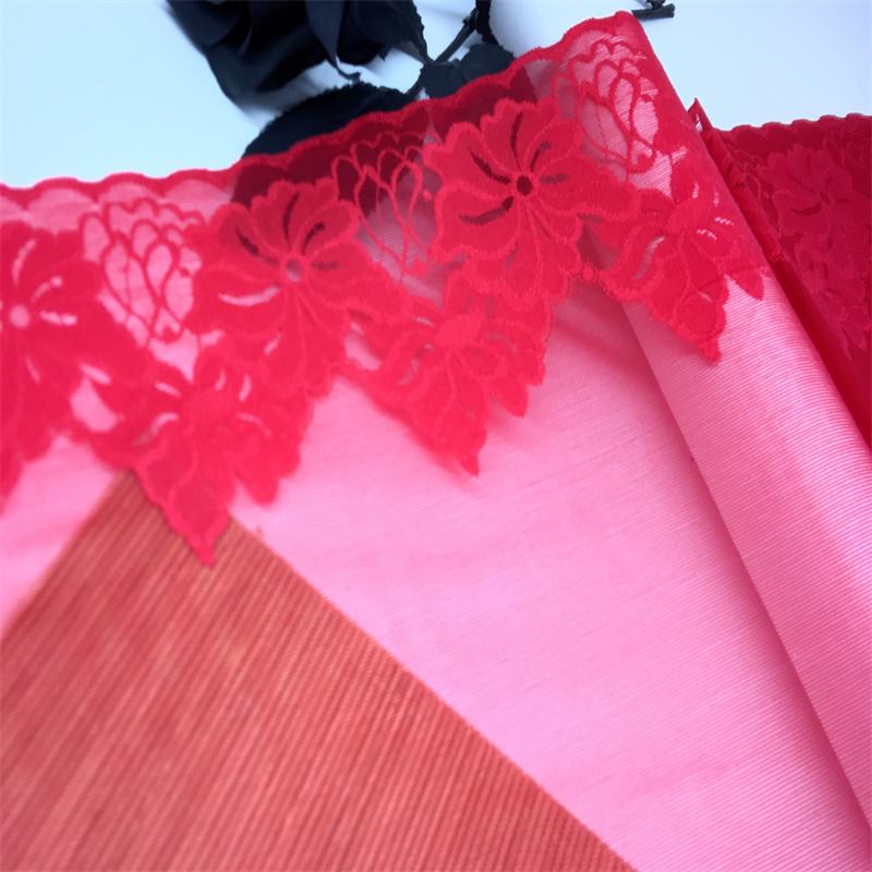 30cm wide Red Elastic Lace, Spandex Sewing Lace Fabric for Lingerie, Bra, Underwear, Garment, Crafting
