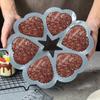 Nonstick Silicone Heart-Shaped Cake Mold Oven Safe Heat Resistant Puddings Mould Reusable Cupcakes Chocolates Baking Mold