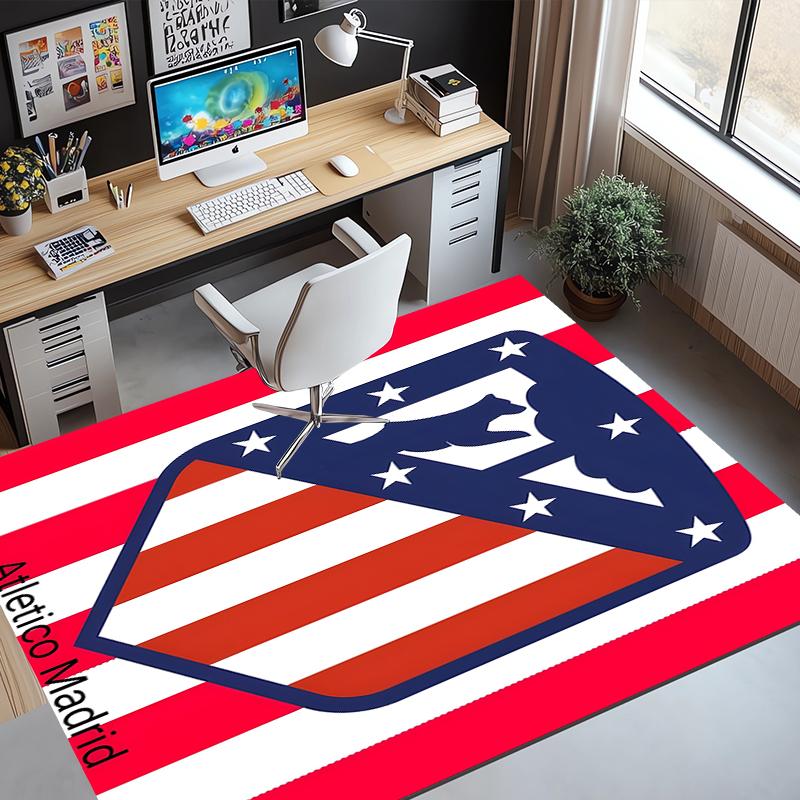 Football Club Pattern Rug, Indoor/Outdoor Mat, for Picnic, Gameroom, Bedroom, Office, Living Room, Home Decor Carpet, Birthday Gift