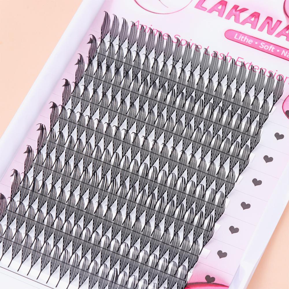 Single Cluster False Eyelashes Comic Spire Mink Lashes Extensions  Eye Makeup Tools