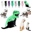 Haustier Dinosaurier Kostüm Hund Cosplay Skelett Weiches Material Katze Tyrannosaurus Onesie (leuchtendes M)