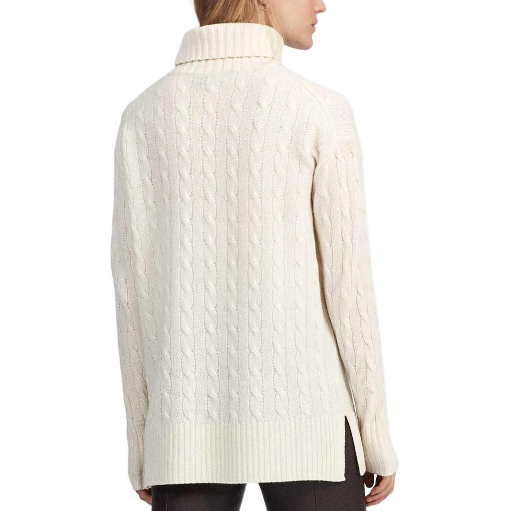 Polo Ralph Lauren Cable Knit Oversized Turtleneck Sweater Women sweater 211763841-003