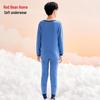 Hodohome Boys' Pure Cotton Astronaut Thermal Underwear Set