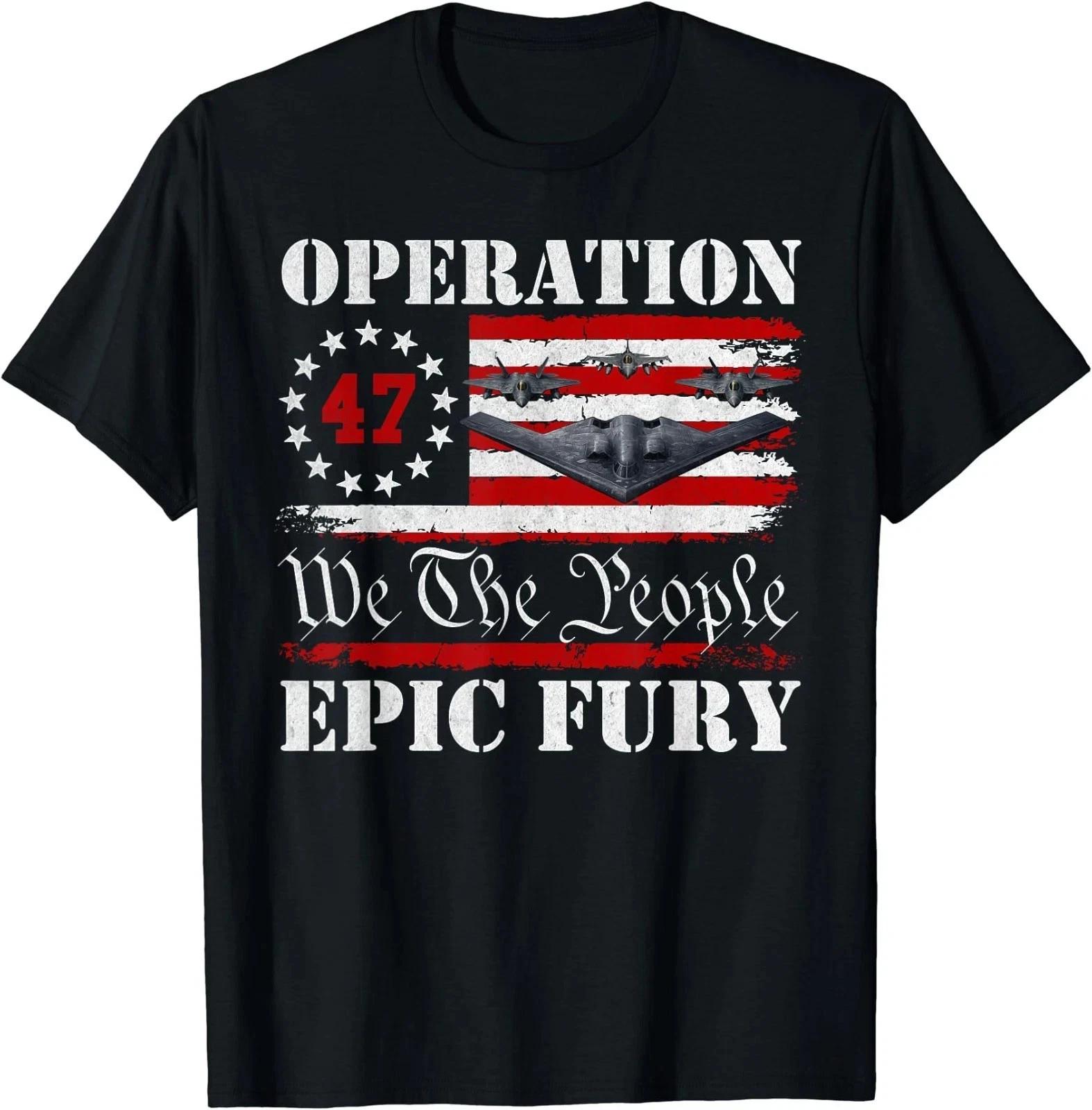 Operation Epic Fury Men Women T- Shirt reprint sale 40% off hot item S