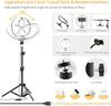 LED Selfie Ring Lamp Photographic Selfie Ring Lighting USB Remote Fill light For YouTube Vlog Video Live Phone Holder & Tripod