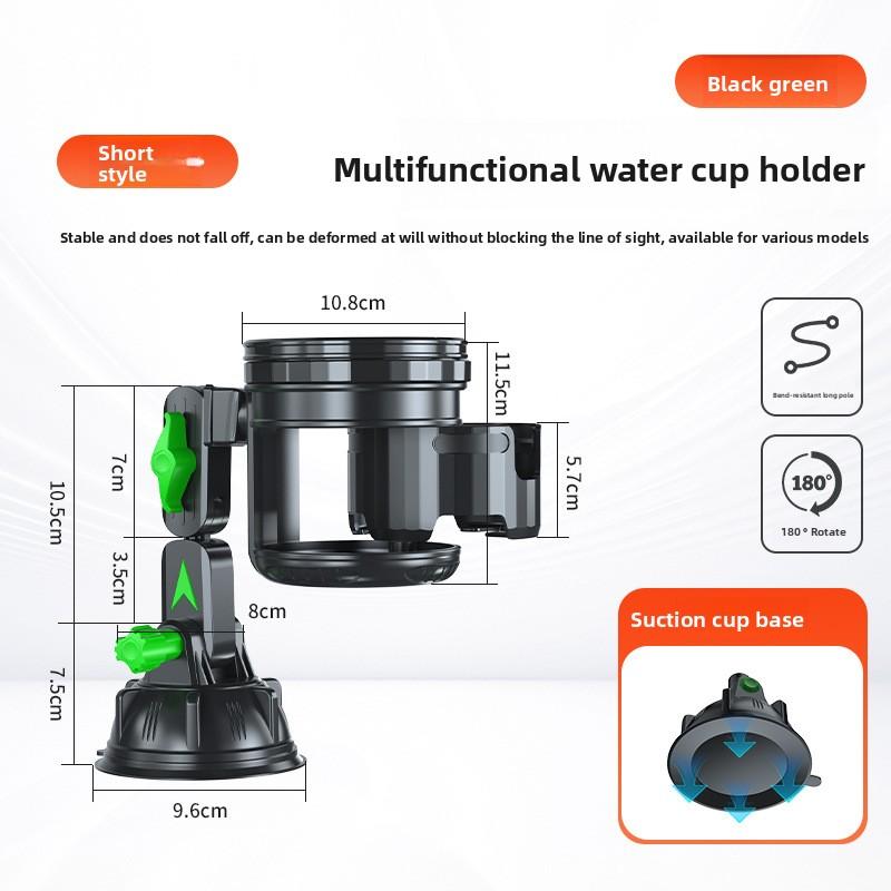 Multifunctional Dual Cup Holder 2-in-1Strong Suction Rotatable Dashboard Cup Holder No-Slip Car Beverage Holder for Vehicles