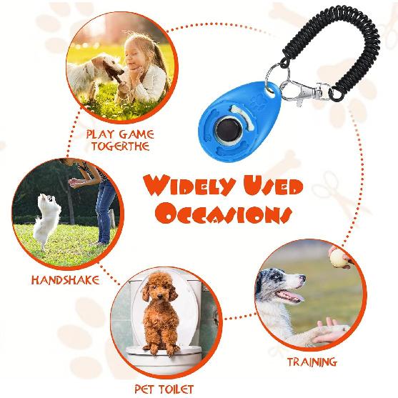 30 Pcs Dog Training Clicker Pet Training Clicker with Wrist Strap Dog Clicker Cat Clicker Pet Clicker Bird Clicker Puppy Training Supplies for Dogs