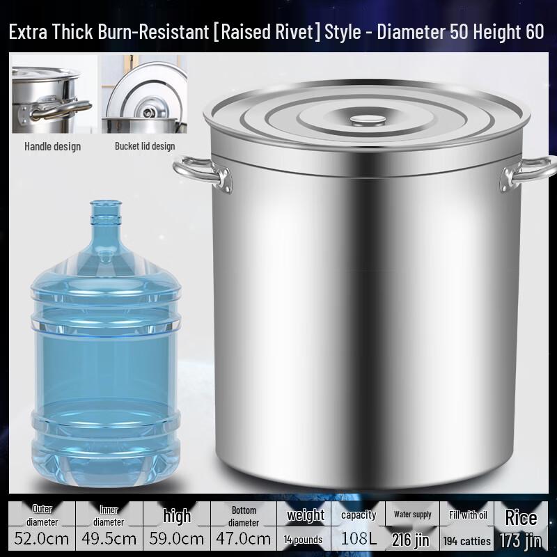 Yihuan Commercial Stainless Steel Round Stockpot