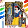 Snow White Oil Painting by Numbers Art Kit. Handmade Diy Painting Home Decoration Gifts