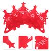 48Pcs Christmas Tree Cutlery Holder Red Felt Cutlery Bags Xmas Silverware Holder Fork Spoon Table Decor Party Supplies