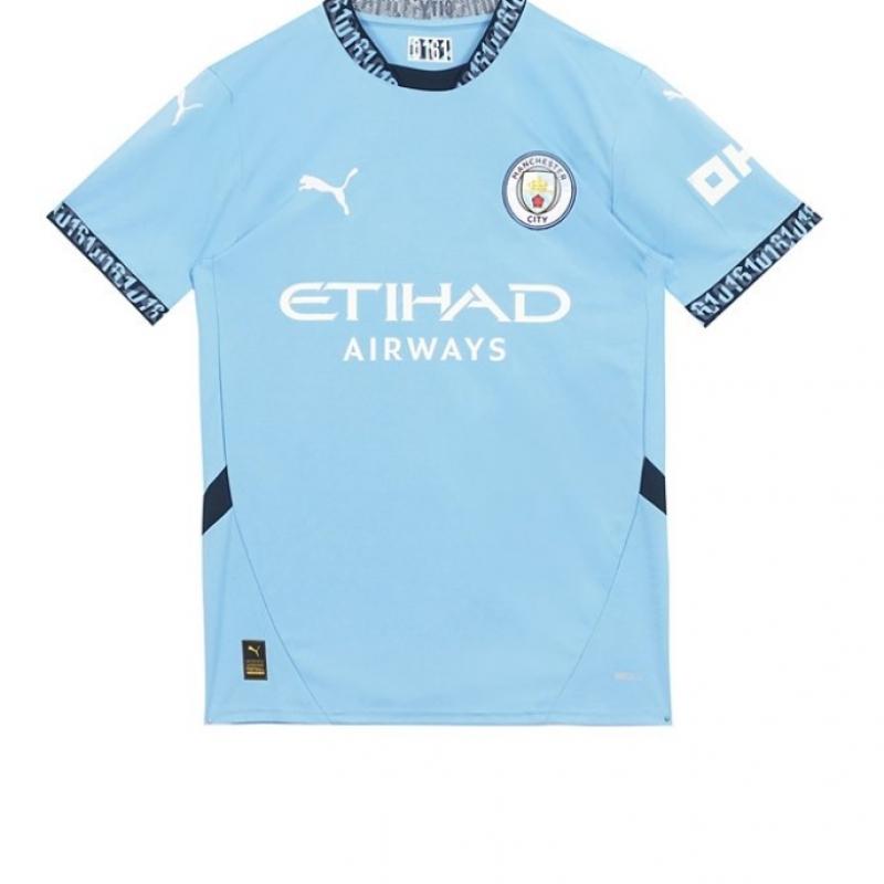 Puma Short Sleeve Jersey Manchester City 2024 25 Home Jersey Man City