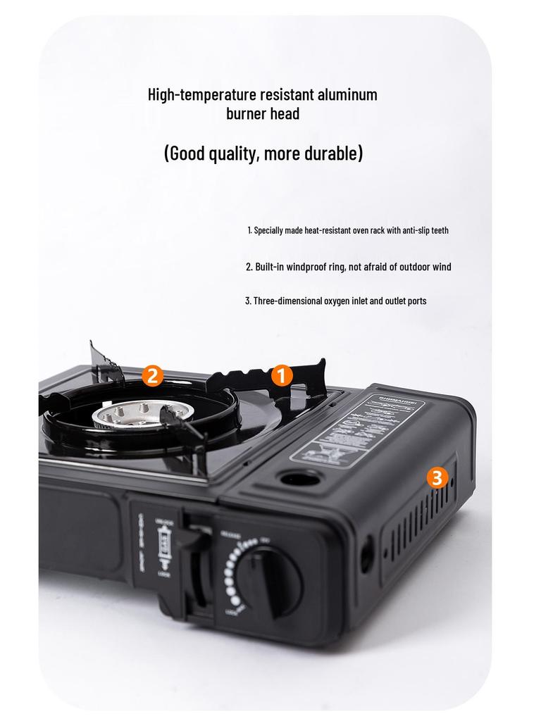 Mountain Guest Light Fire Portable Gas Camping Stove: Compact Card-type Outdoor Cooking Equipment