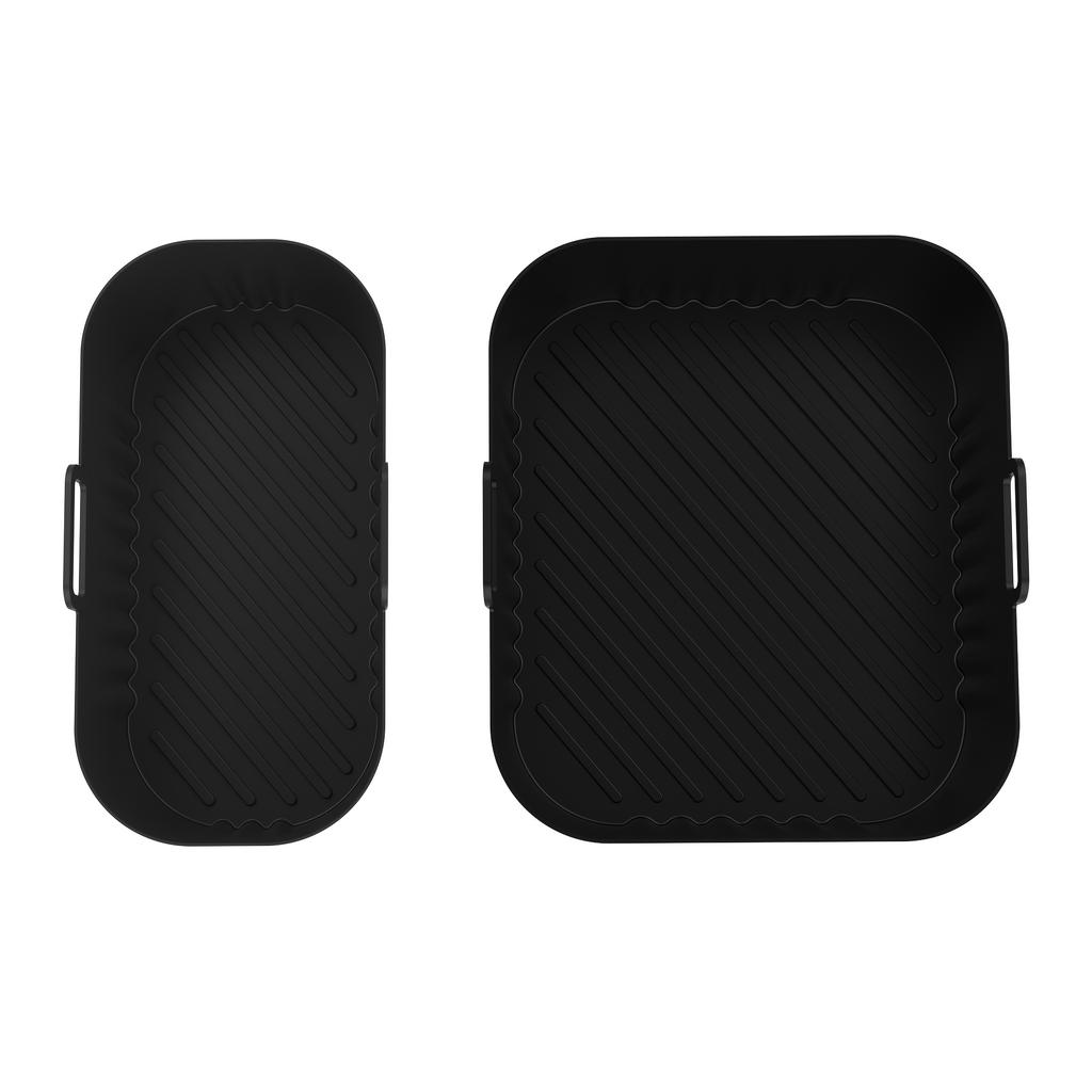 2pcs Silicone Baking Trays for Air Fryer Suitable for Philips-Na350-3000 Size Silicone Baking Tray Modelswith Non-Stick Surface