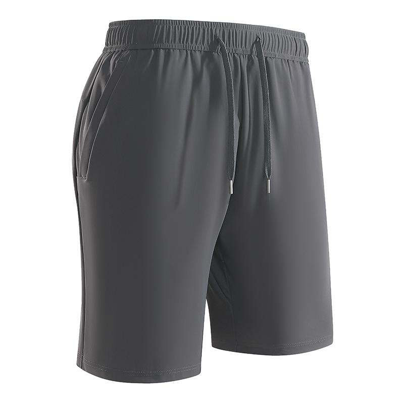 Men's Plus Size Outdoor Shorts, Outdoor Sports and Leisure Ice Silk Shorts, Five Quarter Length Shorts, Loose Straight Leg Elastic Quick Drying Shorts
