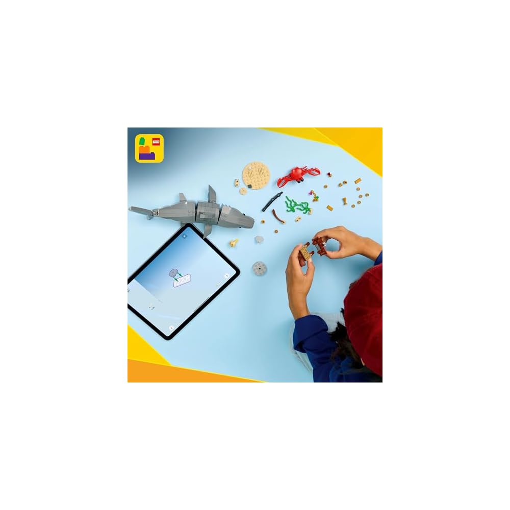 LEGO Creator Shark and Treasure Chest Toy Building Set for Kids Ages 8-10