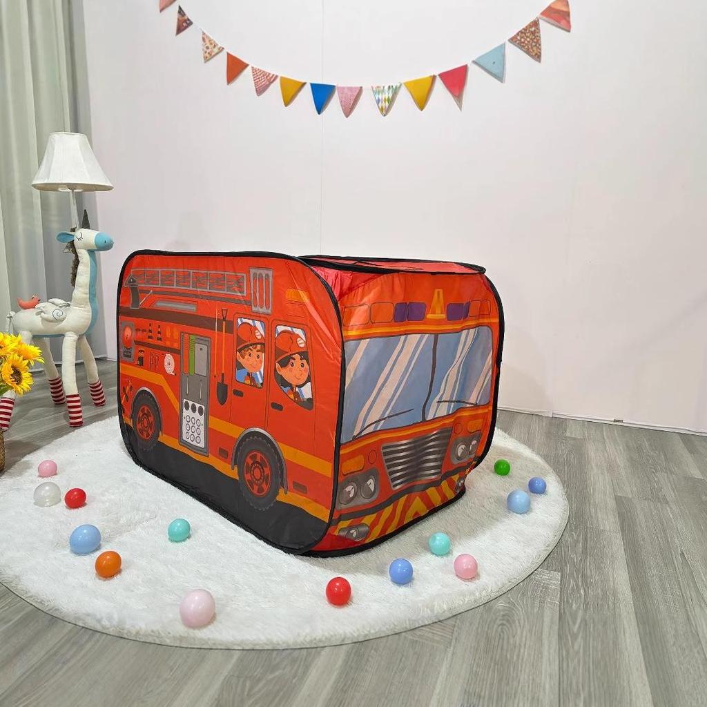 Children's Indoor Playhouse: Folding Tent & Ball Pit Car Villa