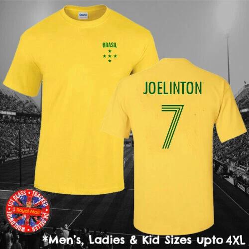 Brazil Brasil Joelinton Football T-shirt Men s Ladies Kids World Cup XL