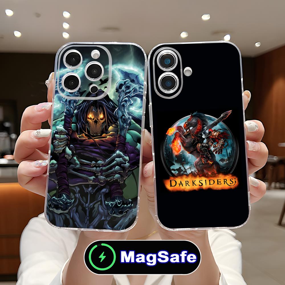 Game Darksiders Mobile Phone Case for iPhone 17 16 15 14 13 12 11 Air Pro Max Plus Mini Magsafe Clear Colorful Cover Pretty