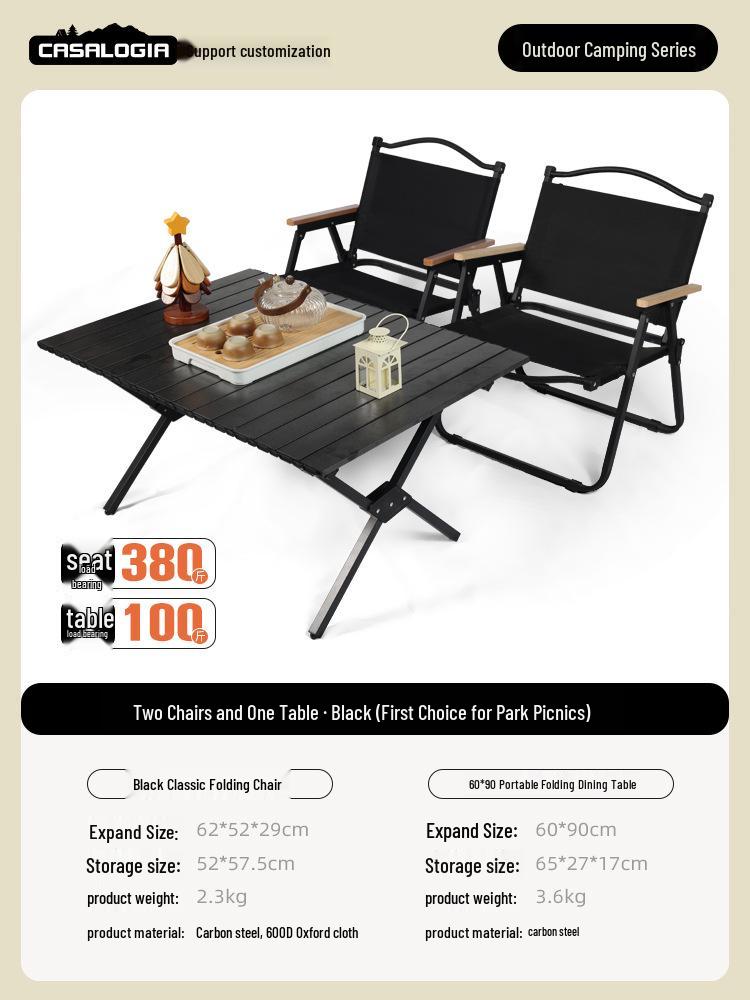 Boguwen Tianji Tragbarer Klapp-Outdoor-Stuhl für Camping, Picknicks, Strand und Imbissstände - Kermit-Stil