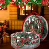 2pcs 30" Transparent PVC Christmas Wreath Storage Bags Waterproof Holiday Decor Organizer for Artificial Wreaths Halloween