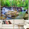 VIKAMA Chiang Mai Waterfall Tapestry Tropical Rainforest Stream Living Room Background Wall Room Decoration