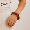 Eco-friendly Resin Bracelet Translucent Bracelet Exaggerated Irregular Shape Retro Lightweight