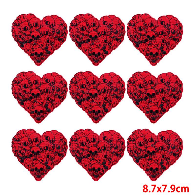 10 Pcs/lot Wholesale Embroidery Patch Iron On Patches For Clothing Patches On Clothes Jackets Decor Applique Sew Supplies